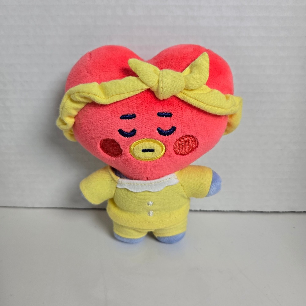 BT21 Line Friends Tata Heart Dream of Baby Plush Stuffed Animal 5.5" Pajamas